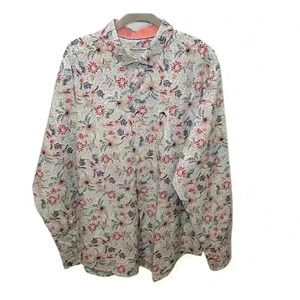 Tommy Bahama The Newport Coast Hawaiian Floral All Over Print Mens Size Large